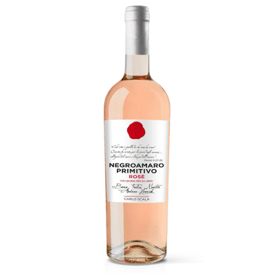 Negroamaro_Primitivo_Rose_Carlo_Scala_Flasche